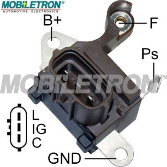 Mobiletron VR-H2005-159 Alternatör Voltaj Regülatörü (Konjektör) 14.4V Set Noktalı (C-IG-L Terminalli, Soft Start, Kısa Devre Korumalı)