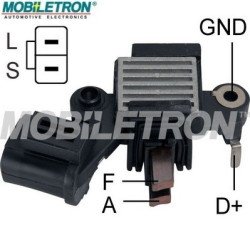 Mobiletron VR-H2000-7H Alternatör Voltaj Regülatörü 14.5V (S-L Terminalli, Kondansatörlü)
