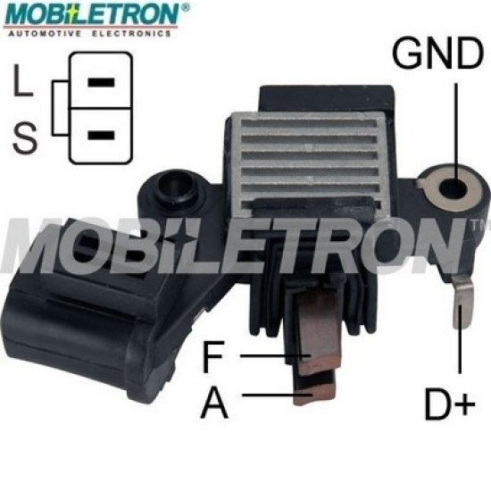 Mobiletron VR-H2000-7H Alternatör Voltaj Regülatörü 14.5V (S-L Terminalli, Kondansatörlü)