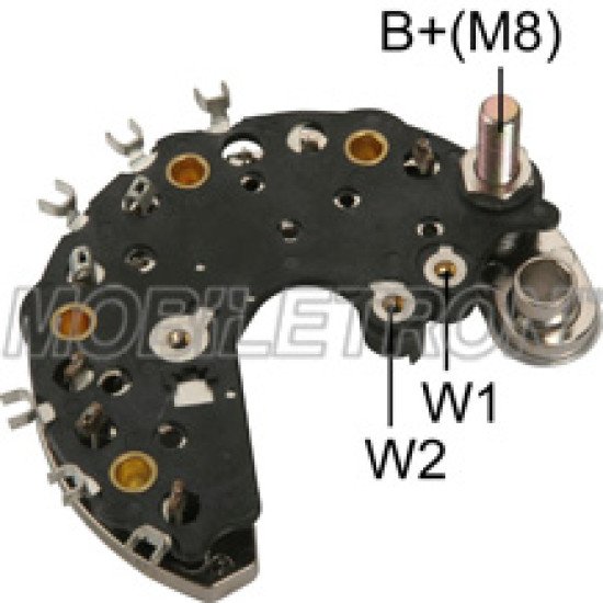 Mobiletron RP-27 Alternatör Diyot Köprüsü (Şarj Doğrultucu Diyot Tablası) 107 mm