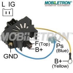 Mobiletron VR-PR1000 Alternatör Voltaj Regülatörü (Konjektör) 12 V L-IG Terminal