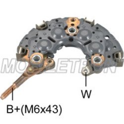 Mobiletron RN-08 Alternatör Diyot Tablası (Redresör) 113mm OD (M6 Akü Bağlantılı, 8–50A Diyotlu)