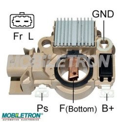 Mobiletron VR-H2009-169 Alternatör Voltaj Regülatörü (Konjektör) 14.5V Set Noktalı (L–FR Terminalli, Soft Start, 2.5 sn LRC)
