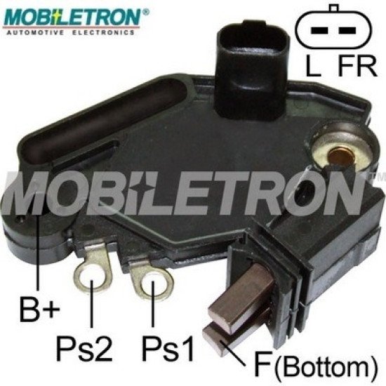 Mobiletron VR-V3666 Alternatör Voltaj Regülatörü (Konjektör) 14.6V (L-FR Terminalli) – Soft Start, Kısa Devre Korumalı