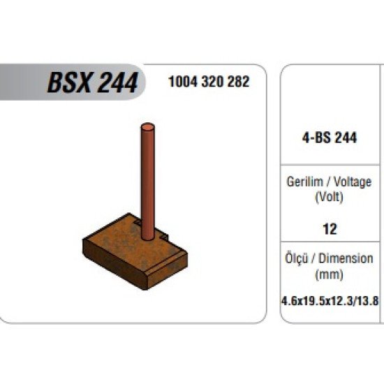 12V MARŞ MOT. KÖMÜRÜ