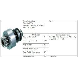 M.DİŞLİ 9 DİŞ FIAT 411 415 İNCE FREZE M.DİŞLİ 9 DİŞ FIAT 411 415 İNCE FREZE