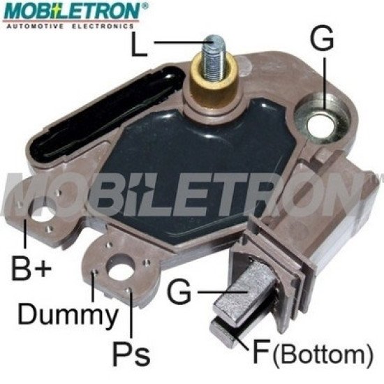 Mobiletron VR-V3874 Alternatör Voltaj Regülatörü 14.6V Set Noktalı (Soft Start, LRC, Kısa Devre Koruma)