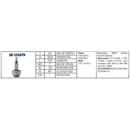 M.DİŞLİSİ 21 DİŞ 29MT MERCEDES