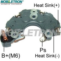 Mobiletron RN-01PL Alternatör Diyot Tablası (Rectifier) 103mm OD (M6 Akü Bağlantı Pimli)