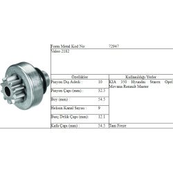M.DİŞLİ 10 DİŞ KIA BONGO HYUNDAI STAREX MOVANO MAS