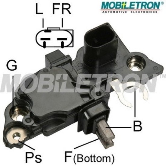 Mobiletron VR-B247 Alternatör Konjektör (Voltaj Regülatörü) 14.5V – L-FR Terminalli (A-Circuit)