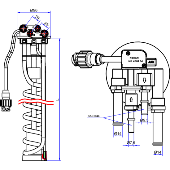 ADBLUE (ÜRE TANKI) ŞAMDIRASI / FORD (DC46-5J241-FA
