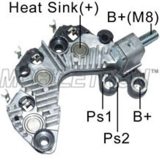 Mobiletron RP-39H Alternatör Diyot Tablası (Şarj Doğrultucu Diyot Köprüsü) 116 mm