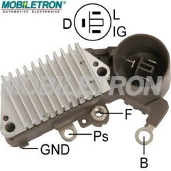 Mobiletron VR-H2005-16A Alternatör Voltaj Regülatörü (Konjektör) D-IG-L Terminalli 63.5 mm – 14.4 V Set Noktası