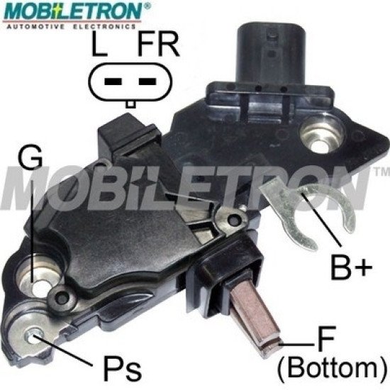 Mobiletron VR-B371 Alternatör Voltaj Regülatörü (Konjektör) L-FR Terminalli, A-Circuit, Soft Start, 14.5V Set Noktalı