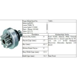 M.DİŞLİ 9 DİŞ LAND ROVER JEEP V068