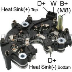 Mobiletron MOBIL RB-122H Alternatör Şarj Doğrultucu 112 mm