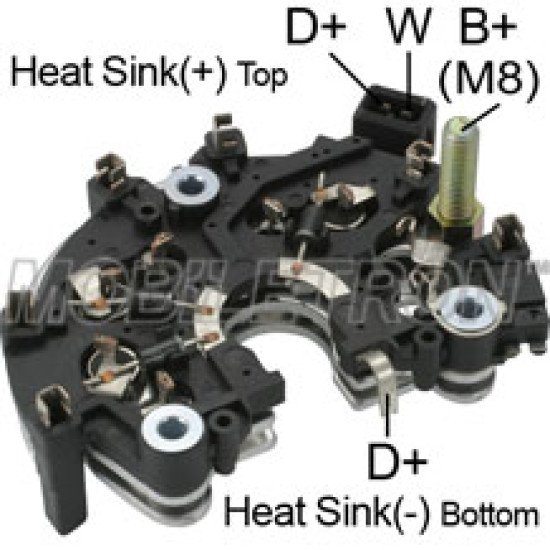 Mobiletron MOBIL RB-122H Alternatör Şarj Doğrultucu 112 mm