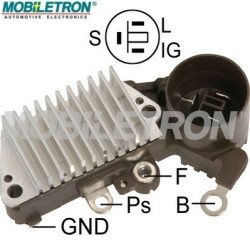 Mobiletron VR-H2005-17A Alternatör Voltaj Regülatörü 14.4V (S-IG-L Terminalli, Soft Start)