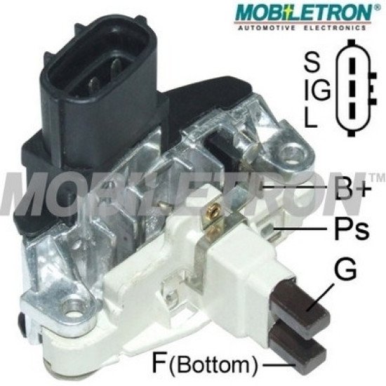 Mobiletron VR-B543B 24V Alternatör Voltaj Regülatörü (Konjektör) 28.4V Set Noktalı (S-IG-L Terminalli, B-Circuit)