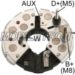 Mobiletron RB-80H Alternatör Diyot Tablası (Rectifier) 114mm OD, M8 Akü Bağlantısı, 8×50A Avalanche Diyot (19–24V)