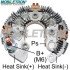 Mobiletron RN-63 Alternatör Diyot Tablası (Redresör) 134mm (M8 Akü Çıkışı, 12-50A Avalanche Diyotlu)