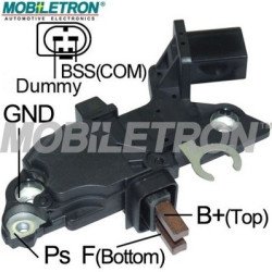 Mobiletron VR-B880 Alternatör Voltaj Regülatörü (Konjektör) 14.3 V Set Noktası – BSS / COM (B-Circuit)