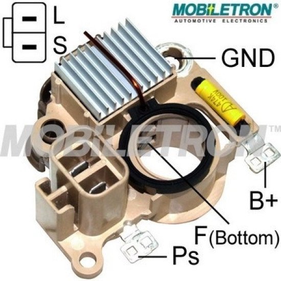 Mobiletron VR-H2009-108 Alternatör Voltaj Regülatörü (Konjektör) – S-L Terminalli, 14.5 V Set Noktası