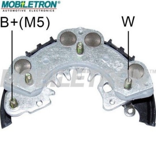 Mobiletron RH-24 Alternatör Doğrultucu (Rectifier) 103mm OD M5 Akü Pabuçlu (8–35A Diyotlu)