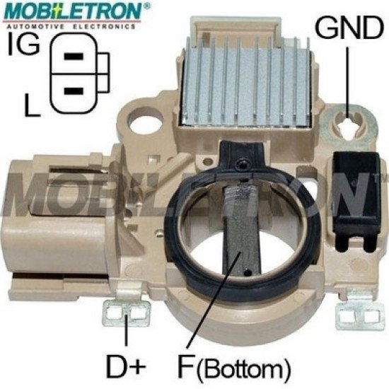 Mobiletron VR-H2009-175 Alternatör Voltaj Regülatörü (IG-L Terminalli, 14.5V Set Noktalı)
