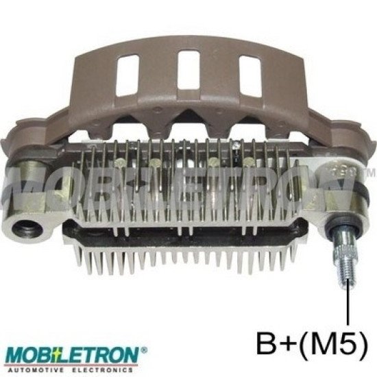 Mobiletron RM-185 Şarj Sistemi Rectifier (Diyot Tablası) 85mm Montaj Boyu, M5 Akü Postlu, 8–35A Diyotlu