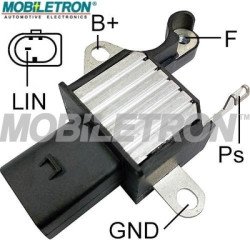 Mobiletron VR-H2005-215 Alternatör Voltaj Regülatörü (Konjektör) – LIN 1.3 – 14.3V Set Noktası