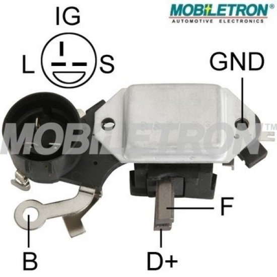 Mobiletron VR-H2000-29 Alternatör Voltaj Regülatörü (Konjektör) 14.5V