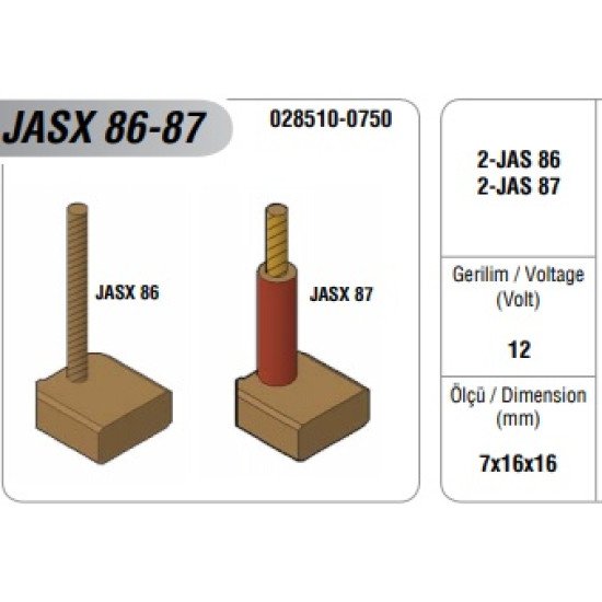 12V MARŞ MOT. KÖMÜRÜ