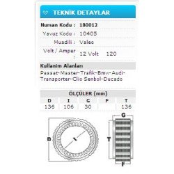 12V 120A VW PAS-MAST-TRAF-BMW-AUDI-T.POR-CL 10405