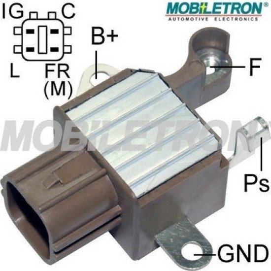 Mobiletron VR-H2005-90 Alternatör Voltaj Regülatörü (Konjektör) 14.4V