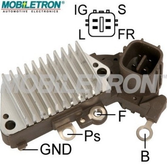 Mobiletron VR-H2005-64A Alternatör Voltaj Regülatörü (Konjektör) 14.4V (IG-S-L-FR Terminalli)