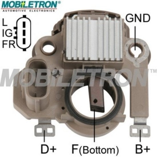 Mobiletron VR-H2009-62 Alternatör Konjektör (Voltaj Regülatörü) 14.5V (L-IG-FR Terminalli)
