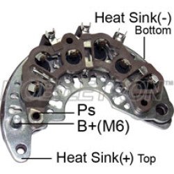 Mobiletron RD-41 Alternatör Doğrultucu (Rectifier) M6 Akü Kutup Başlı (6–50A Avalanche Diyotlu)