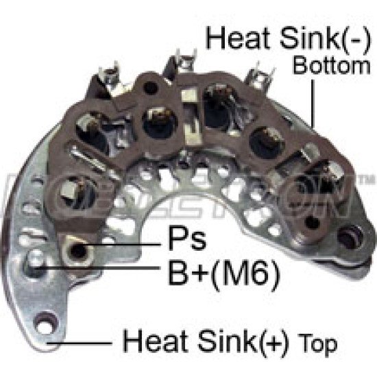 Mobiletron RD-41 Alternatör Doğrultucu (Rectifier) M6 Akü Kutup Başlı (6–50A Avalanche Diyotlu)