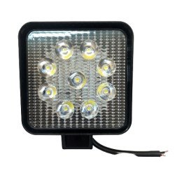 9 LEDLİ ÇALIŞMA KARE LAMBASI  9-36V