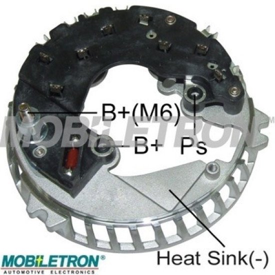 Mobiletron RF-113 Alternatör Redresörü (Diyot Tablası) – Ford 6G Serisi IR/IF Alternatör Uyumlu, 136 mm Dış Çap