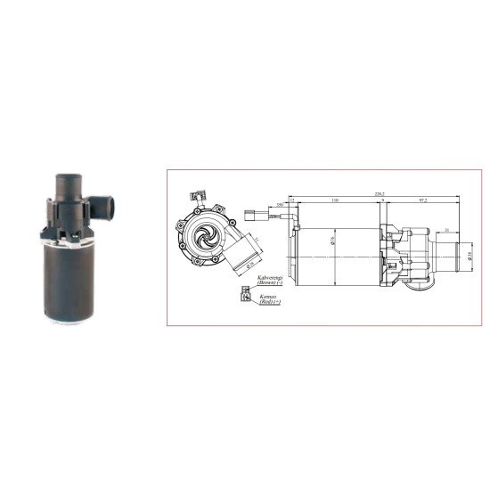 24V POMPA KOMP.(SANTRIFÜJ) Ø40MM. 67114335 24V POMPA KOMP.(SANTRIFÜJ) Ø40MM. 67114335