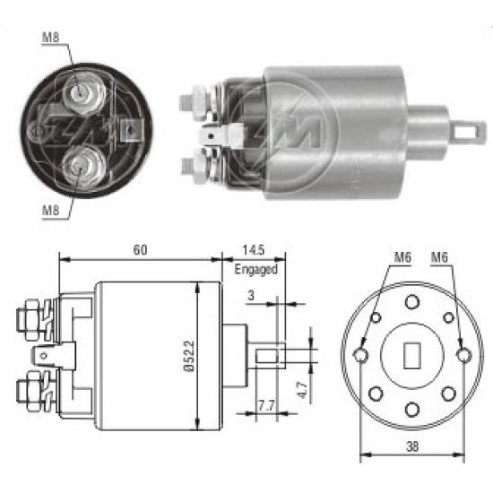 MARŞ OTOMATİĞİ 12V NISSAN MICRA / SUNNY / SUBARU