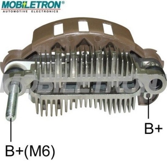 Mobiletron RM-153 Alternatör Doğrultucu (Rectifier) 85 mm Montaj Boyu – M6 Akü Bağlantısı – 8-30A Diyot