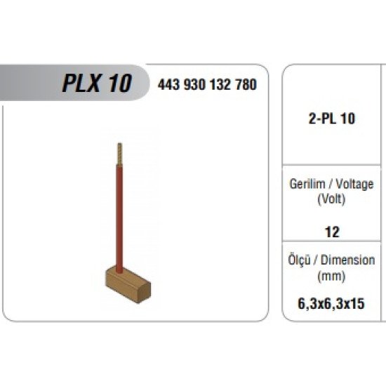 12V MARŞ MOT. KÖMÜRÜ