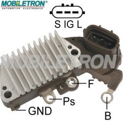 Mobiletron VR-H2005-66B 24V Alternatör Voltaj Regülatörü (Konjektör) 28.3V Set Noktalı 63.5mm (S-IG-L Terminalli, Kapasitörlü)