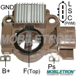Mobiletron VR-H2009-145 Alternatör Voltaj Regülatörü (Konjektör) 14.5 V Set Noktası – RVC Destekli (C-S-L Terminalli)