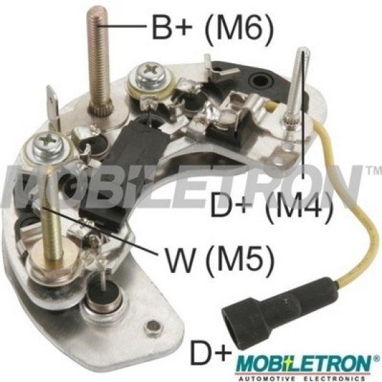 Mobiletron RL-09H Alternatör Doğrultucu (Rectifier) 115 mm Dış Çap – 6–35 A Diyotlu