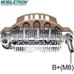 Mobiletron RM-134 Alternatör Doğrultucu (Rectifier) – 100 mm Montaj, M8 Akü Bağlantısı, 8×30A Diyot